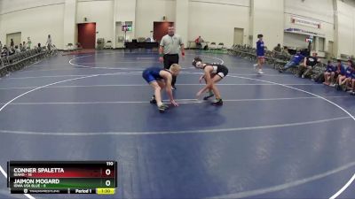 110 lbs Round 5 (6 Team) - Conner Spaletta, Idaho vs Jaimon Mogard, Iowa USA Blue