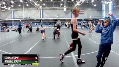 96 lbs Round 3 (4 Team) - Bronsyn Baxter, U2 Uprising Black vs Colin LaForge, Mat Assassins Red