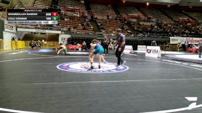 Cadet Boys Lower - 120 lbs Cons. Round 2 - Hayden Klein, La Costa Canyon High School Wrestling vs Jeremiah Smith