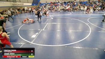 63 lbs Quarterfinal - Tristan Freed, Team Prestige vs Ceder Smith, Sanderson Wrestling Academy