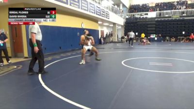 141 lbs Champ. Round 2 - Isreal Flores, Delta College vs David Rivera, East Los Angeles College