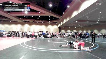 144 lbs Semis - Weston Borgers, Ohio vs Jackson Lininger, Pennsylvania