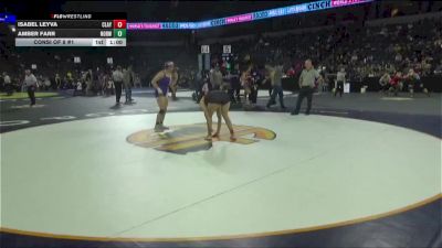 140 lbs Consi Of 8 #1 - Isabel Leyva, Clayton Valley (NC) vs Amber Farr, Norwalk (SS)