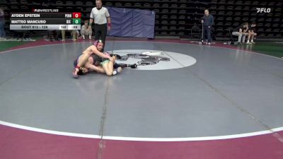 128 lbs Round Of 16 - Ayden Epstein, Pennsville Twp vs Matteo Mancuso, Dix Hills