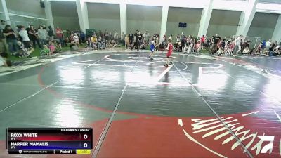 49-57 lbs Semifinal - Roxy White, WY vs Harper Mamalis, WY