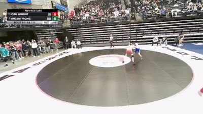 6A 113 lbs Champ. Round 1 - Josh Wright, Cedar Valley vs Vincent Wong, Bingham