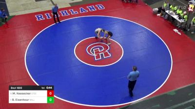 82 lbs 7th Place - Mason Keesecker, Steel Valley vs Branden Eisenhour, Williamsport