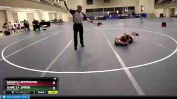 88 lbs Round 5 (6 Team) - Keegan Hammarsten, Waconia vs Isabella Jensen, Apple Valley