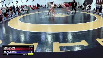 180A Champ. Round 2 - Tatum Heikkila, North Central College vs Lindsay Laws, Lock Haven University