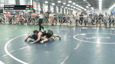 132 lbs Rr Rnd 1 - Paige Weiss, Duro Wrestling Club - HSG vs Emily Sarr, Lady Assassins - HSG