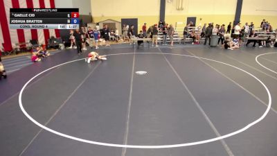 100 lbs Cons. Round 4 - Gaelle Cid, IL vs Joshua Bratten, IA