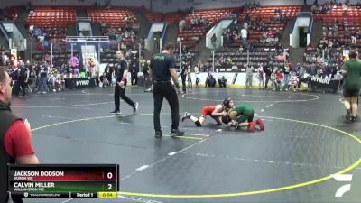 70 lbs Cons. Round 4 - Calvin Miller, Williamston WC vs Jackson Dodson, Huron WC