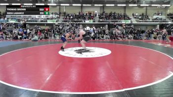 285 lbs Semifinal - Thomas Brown, Chelmsford vs Geza Labancz, Fryeburg Academy
