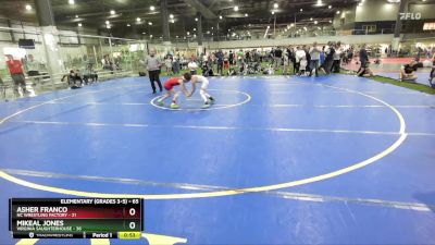 65 lbs Champ. Round 3 - Asher Franco, NC Wrestling Factory vs Mikeal Jones, Virginia Saughterhouse