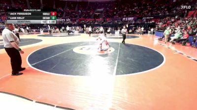 3A 157 lbs Semifinal - Jack Ferguson, Yorkville (H.S.) vs Liam Kelly, Chicago (Mt. Carmel)