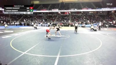 II-152 lbs 7th Place Match - Abdeen Zaggout, Unatego-Unadilla Valley Franklin vs Logan Sheriff, Southern Hills