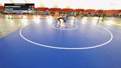 114 lbs Round 1 (10 Team) - Ashlyn Bondeson, Cambridge-Isanti vs Zyra Fife, Cameron