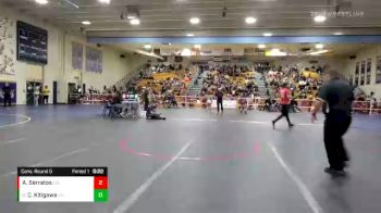 101 lbs Cons. Round 5 - Chloe Kitigawa, Aliso Niguel vs Alicia Serratos, Laguna Hills