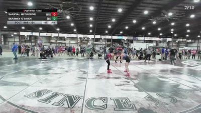 124 lbs Cons. Round 3 - Saraval McGregor, Kelly Walsh High School vs Searney O`Brien, Sheridan Wrestling Club