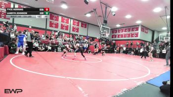 120 lbs Consi Of 8 #2 - Tyce Herring, Dewar HS Boys vs Landyn Johnson, Gore Public Schools