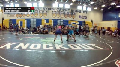165 lbs Champ Round 1 (16 Team) - Christopher Lopez, Kongkrete WC vs Oscar Binkowski, Naperville Central