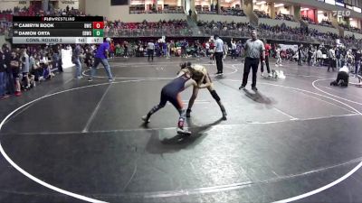 80 lbs Cons. Round 2 - Damon Orta, East Butler Wrestling Club vs Camryn Book, Beatrice Wrestling Club