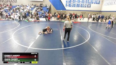 79 lbs Champ. Round 2 - Everett Hardey, Roy Wrestling Club vs Paxon Massey, Uintah Jr High Wrestling