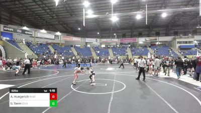 62 lbs Semifinal - Ayden Huegerich, Bear Cave WC vs Greysen Seim, Douglas WC