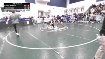 135 lbs Champ. Round 1 - Maria Ress, Corona Del Mar vs Anika Bittner, Rio Mesa