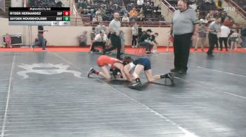 75_B lbs Round Of 64 - Ryder Hernandez, Shippensburg vs Jayden Householder, Huntingdon