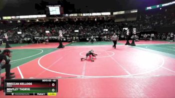 65 lbs Champ. Round 2 - Bentley Thoryk, WRN2 vs Breccan Kellogg, PWCA