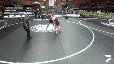 120 lbs Cons. Semis - Matthew Lundstrom, Cardinal Wrestling Club vs Rivaan Balyan, Beat The Streets - Los Angeles