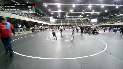 136 lbs Semifinal - Jase Tropea, Woolwich Township vs Klay Dimmerling, Dickerson