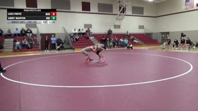 106-109 lbs 1st Place Match - Lexi Fritz, Marion vs Abby Martin, Independence