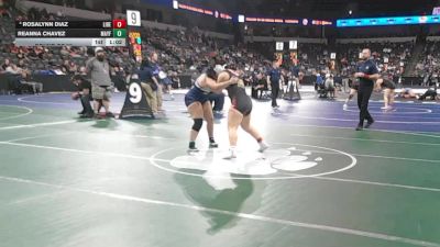 190 lbs Round Of 32 - Rosalynn Diaz, Liberty (NC) vs Reanna Chavez, Mayfair (SS)