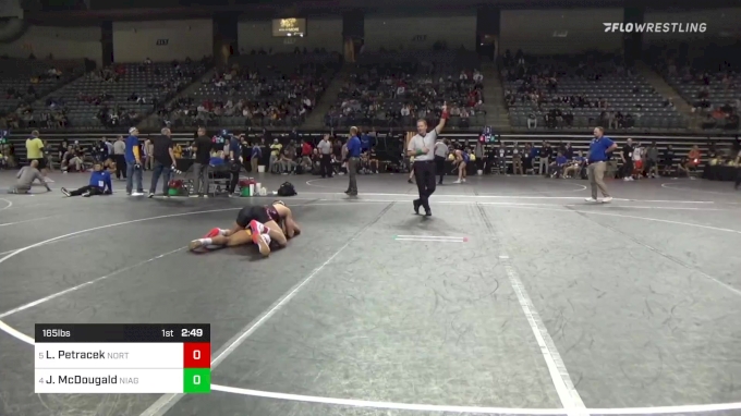 165 lbs Quarterfinal - Ledger Petracek, North Idaho vs Justin McDougald ...