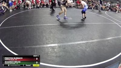 195 lbs Quarterfinals (8 Team) - Preston Burbach, Nebraska Blue vs Shadrick Bruce, Kansas Rattlers