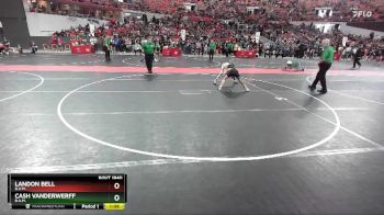 80 lbs 1st Place Match - Cash Vanderwerff, B.A.M. vs Landon Bell, B.A.M.