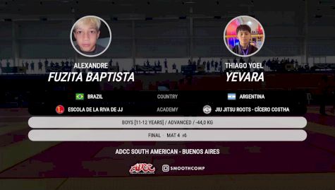 Alexandre Fuzita Baptista vs Thiago Yoel Yevara 2025 ADCC South American Championship