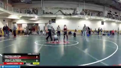 67 lbs Cons. Round 6 - Payton Carlton, Hybrid Wrestling Club vs Wesley Elfreich, Maurer Coughlin Wrestling Club