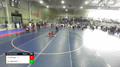 71 lbs 1st Place Match - Quentin Villarreal, Sublime Wrestling Academy vs Knox Mauger, Westlake