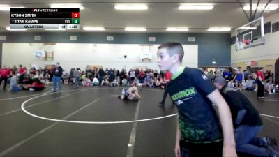 106-113 lbs Quarters - Kyson Smith vs Titan Kampe, Cougar Wrestling Club