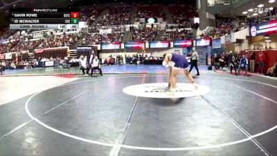 AA - 285 lbs Cons. Round 3 - JD McWalter, Gallatin (Bozeman) vs Gavin Rowe, Butte