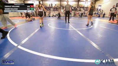 80-85 lbs Rr Rnd 1 - Presley Williams, Sperry Wrestling Club vs Sammi Sullivan, Blackwell Wrestling Club