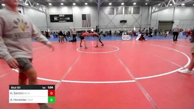 140 lbs Quarterfinal - Henry Santini, Metrowest United vs Austin Horender, Journeymen Wrestling Club