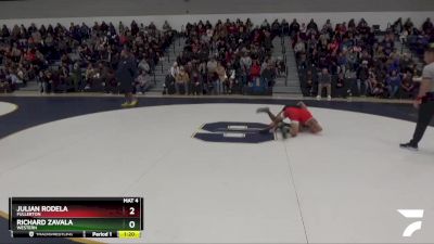 126 lbs Champ. Round 1 - Richard Zavala, Western vs Julian Rodela, Fullerton