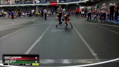 76 lbs Round 7 (8 Team) - Wyatt Hassinger, Kings Academy vs John Boyle, Rangers WC