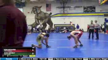160 lbs Semifinal - Kam Royster, Williamsburg vs Dom Shively, Mid-Prairie