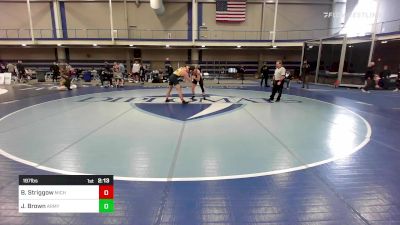 197 lbs Consi Of 8 #1 - Bob Striggow, Michigan vs Jt Brown, Army-West Point