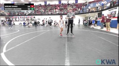 52 lbs Round Of 32 - Avelino Juarez, Clinton Youth Wrestling vs Maverick Meadows, Tuttle Wrestling Club